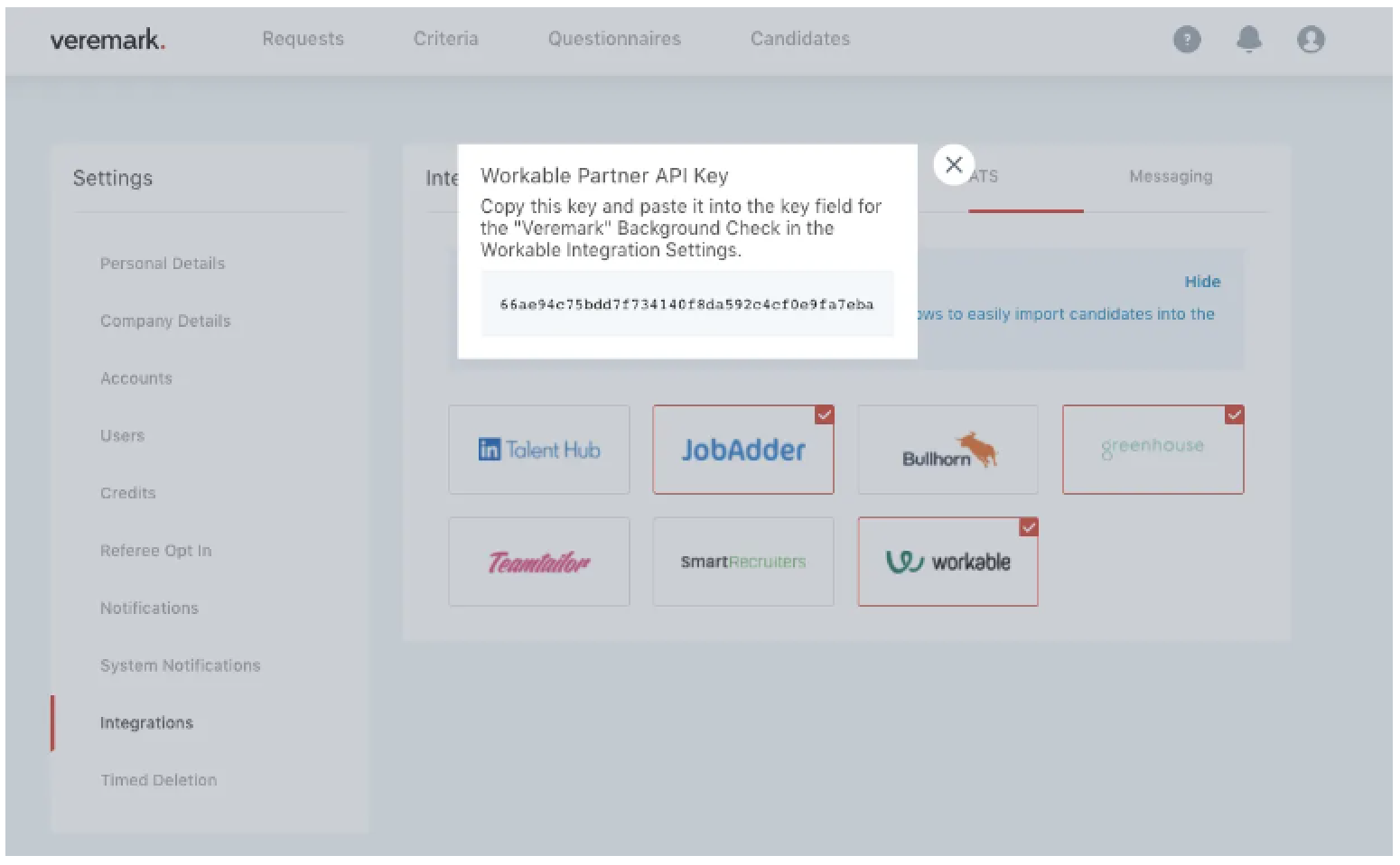 Workable ATS Integration
